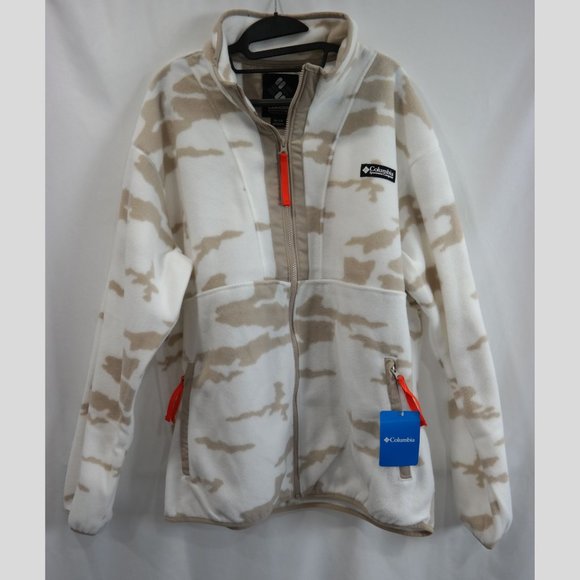 Columbia Men's XL Field ROC Back Bowl Fleece Full Zip, Sea Salt Roc Fields Camo - Picture 4 of 4